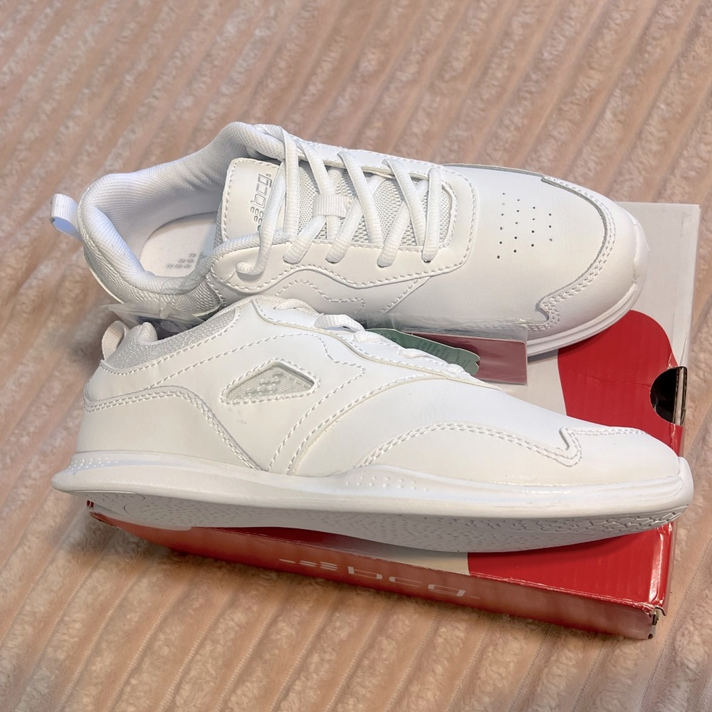 White Athletic Sneakers for Women - Lightweight Comfort